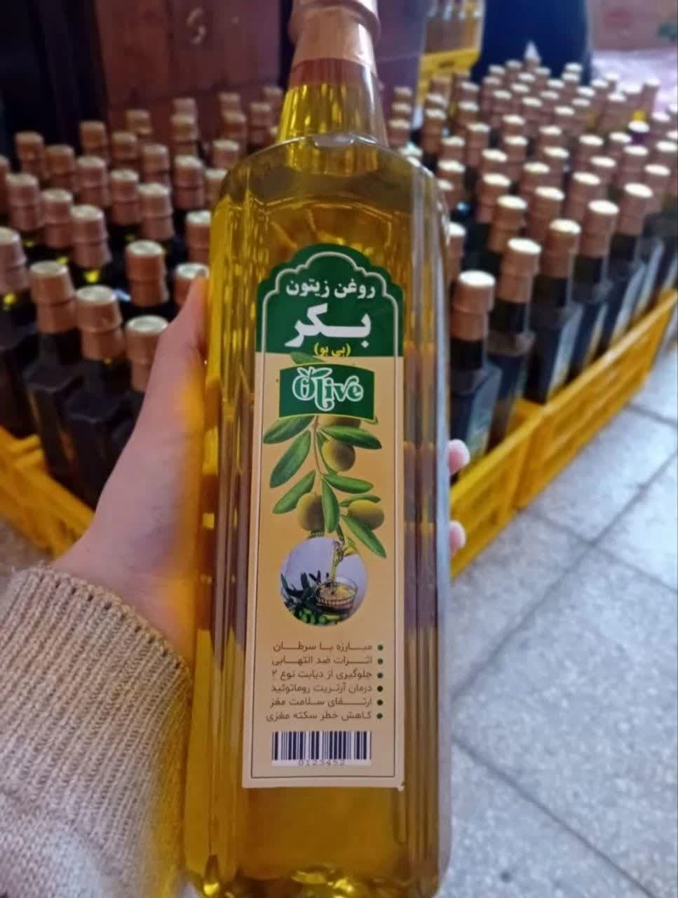 روغن زیتون بکر 1 لیتری بدون بو